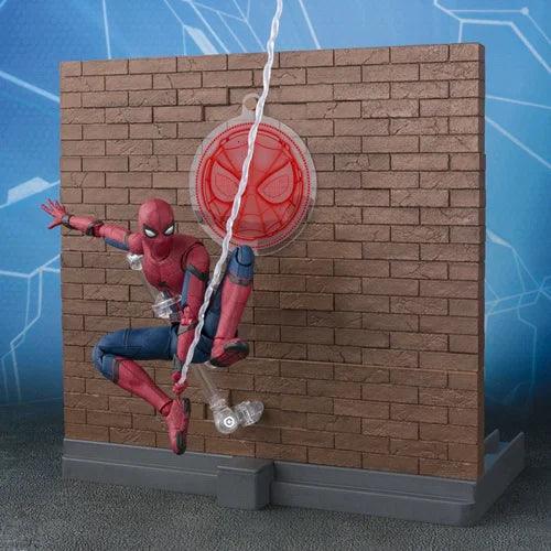 Spider-Man Homecoming & Option Act Wall Set S.H. Bandai Figuarts Action Figure - Eclipse Games Puzzles Novelties