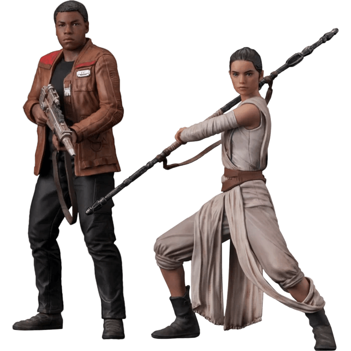 Star Wars Episode Vii The Force Awakens Rey & Finn Artfx 1/10th Scale Pre-painted Model Kit Statue 2 Pack - Eclipse Games Puzzles Novelties
