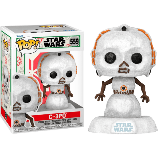 Star Wars: Holiday C-3PO Snowman Pop! Vinyl Figure #559 - Eclipse Games Puzzles Novelties