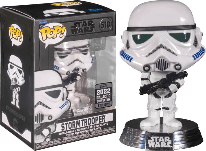 Star Wars Stormtrooper 2022 Galactic Convention Exclusive Pop! Vinyl Figure #510 - Eclipse Games Puzzles Novelties