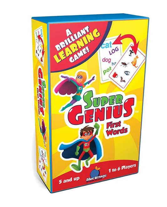 Super Genius First Words Blue Orange Games - Eclipse Games Puzzles Novelties
