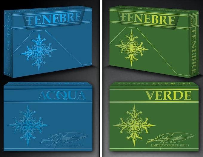 Tenebre Acqua Blue Playing Cards - Eclipse Games Puzzles Novelties