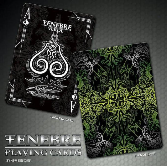 Tenebre Verde Green Playing Cards - Eclipse Games Puzzles Novelties