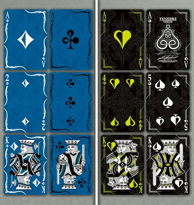 Tenebre Verde Green Playing Cards - Eclipse Games Puzzles Novelties