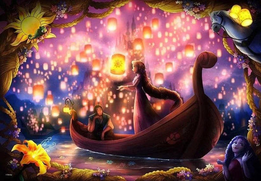 Tenyo Puzzle Disney Rapunzels Wrapped in Thought Puzzle 500 Pieces Jigsaw Puzzle - Eclipse Games Puzzles Novelties