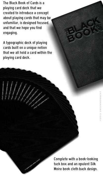 The Black Book of Playing Cards V1 - Eclipse Games Puzzles Novelties