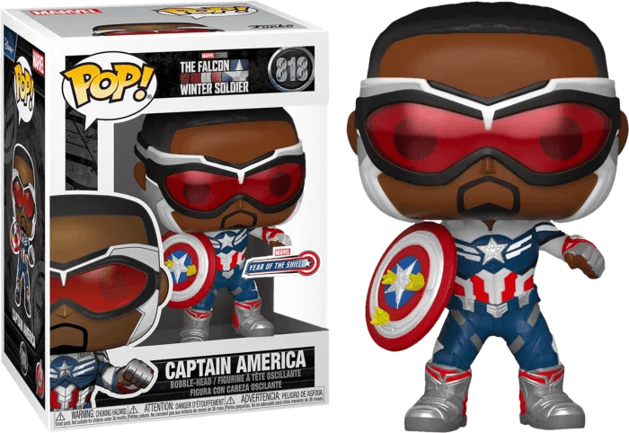 The Falcon and the Winter Soldier - Captain America Year of the Shield Pop! Vinyl Figure #818 - Eclipse Games Puzzles Novelties