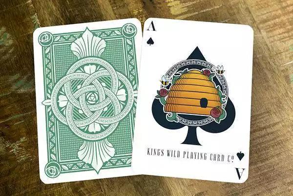 The Hive (Emerald Green) Playing Cards by Brendan Hong - Eclipse Games Puzzles Novelties