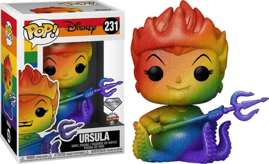 The Little Mermaid - Ursula Rainbow Pride 2021 Diamond Glitter Pop! Vinyl Figure #231 - Eclipse Games Puzzles Novelties