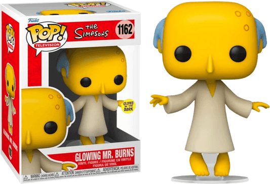 The Simpsons - Glowing Mr. Burns Glow in the Dark Pop! Vinyl Figure - Eclipse Games Puzzles Novelties