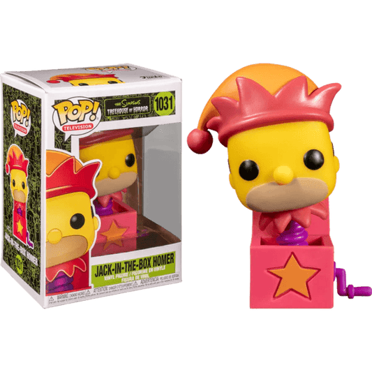 The Simpsons - Jack-in-the-Box Homer Pop! Vinyl #1031 - Eclipse Games Puzzles Novelties