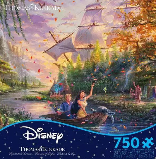 Thomas Kinkade Disney 750pc Puzzle - Pocahontas - Eclipse Games Puzzles Novelties