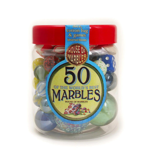 Tub of 50 Marbles - Eclipse Games Puzzles Novelties