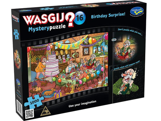 Wasgij Mystery #16 Birthday Surprise 1000 Pieces Jigsaw Puzzle - Eclipse Games Puzzles Novelties