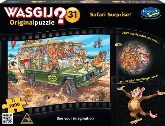 Wasgij Original #31 Safari Surprise 1000 Pieces Jigsaw Puzzle - Eclipse Games Puzzles Novelties