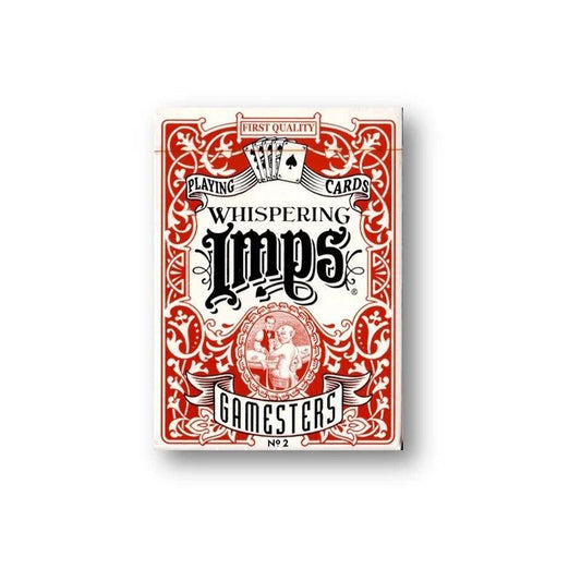 Whispering Imps Gamesters Red Playing Cards - Eclipse Games Puzzles Novelties