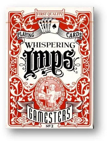 Whispering Imps Gamesters Red Playing Cards - Eclipse Games Puzzles Novelties