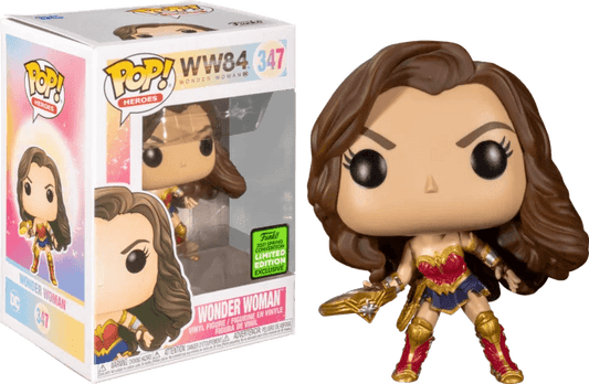 Wonder Woman 1984 - Wonder Woman with Tiara Boomerang Pop! Vinyl Figure 2021 Spring Convention Exclusive #347 - Eclipse Games Puzzles Novelties