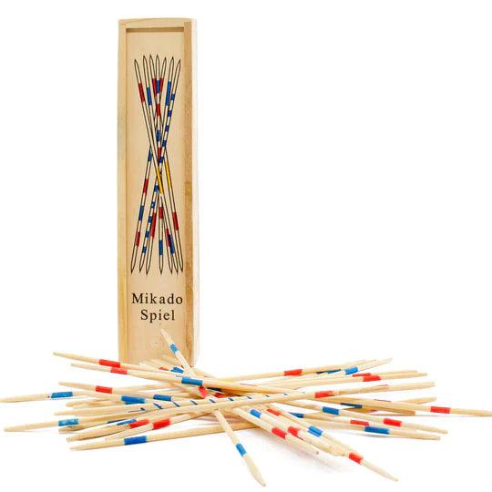 Wooden Pick Up Sticks In Wooden Box 31 Pieces - Eclipse Games Puzzles Novelties