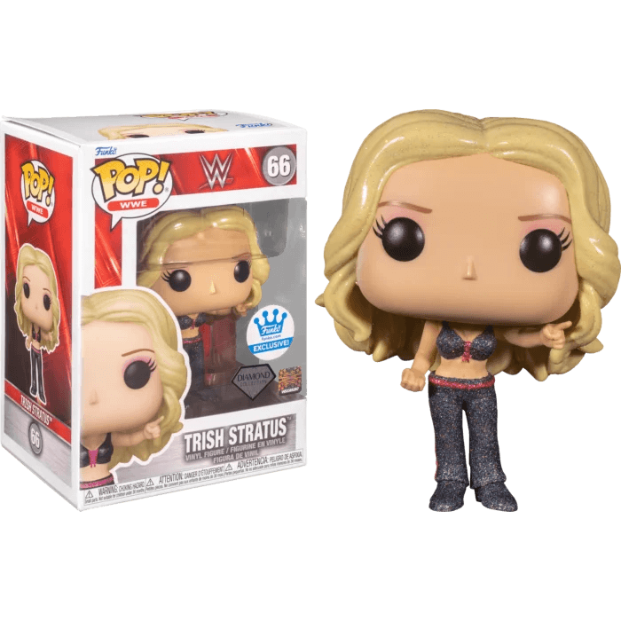 WWE - Trish Stratus Diamond Glitter Pop! Vinyl Figure #66 - Eclipse Games Puzzles Novelties