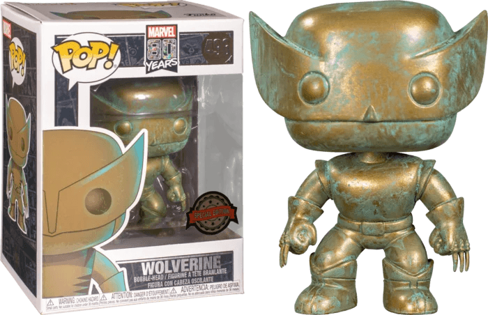 X-Men - Wolverine Patina 80th Anniversary Pop! Vinyl Figure #496 - Eclipse Games Puzzles Novelties