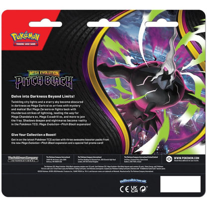 Pokémon TCG: Mega Evolution — Pitch Black Three Booster Blister