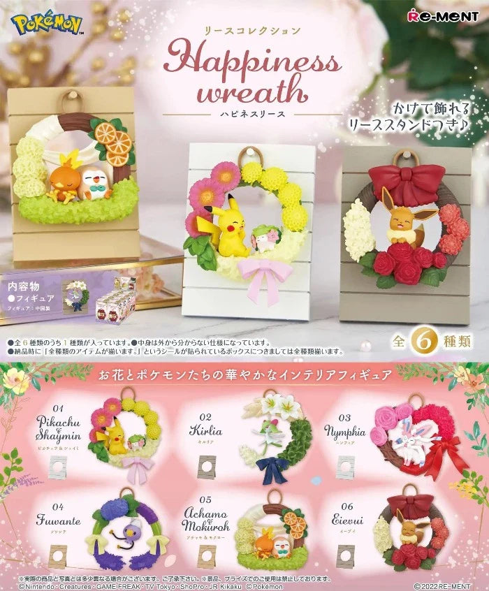 Pokemon RE-MENT Happiness Wreath - Figurines Japan