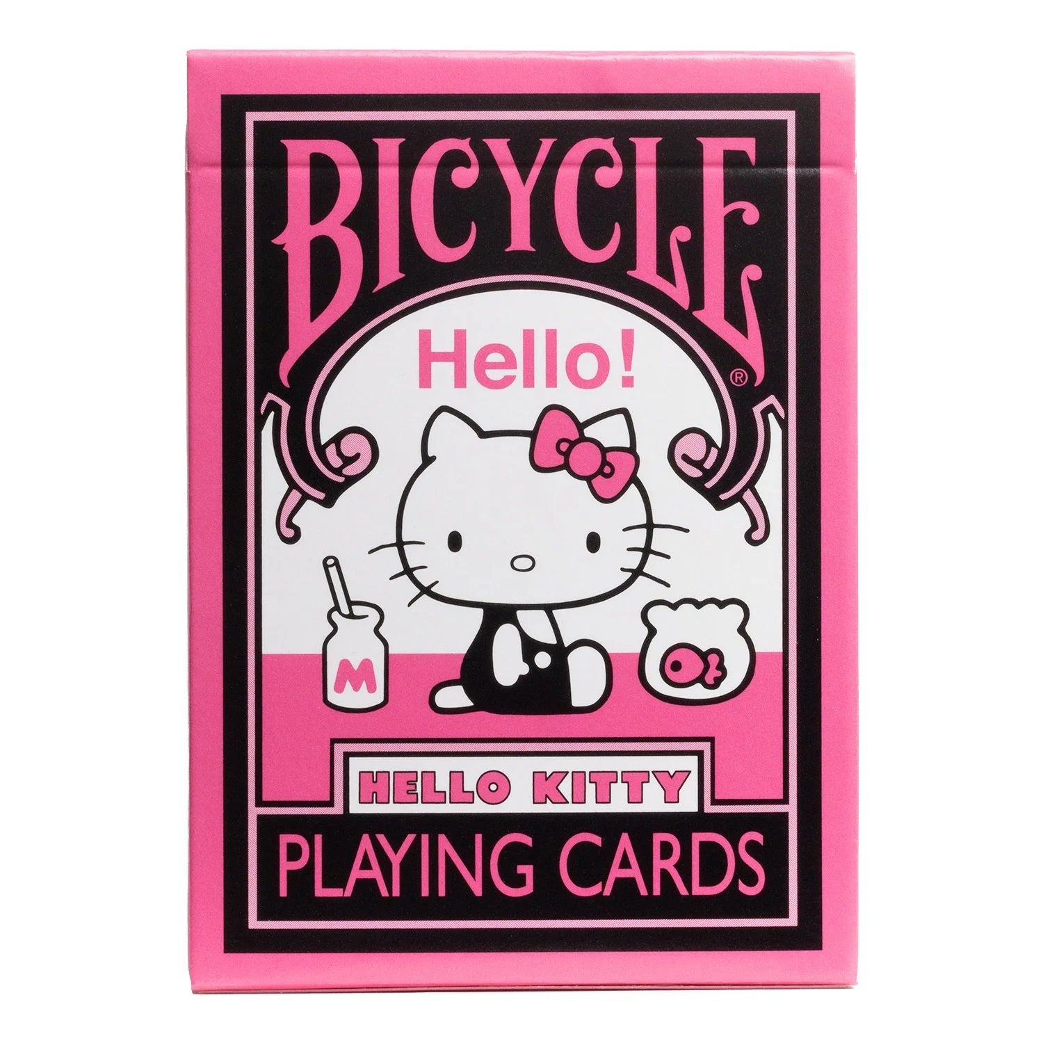 Bicycle Hello Kitty Black & Pink Playing Cards - Eclipse Games Puzzles Novelties
