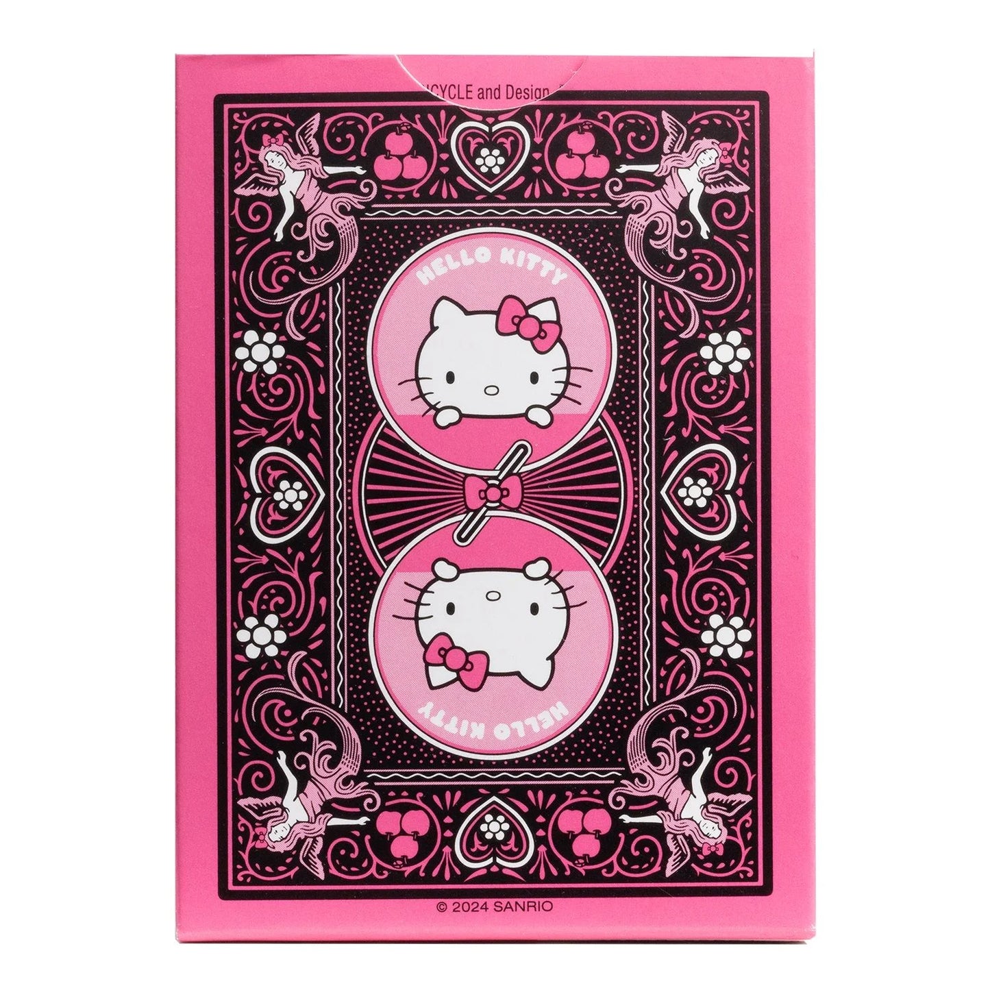 Bicycle Hello Kitty Black & Pink Playing Cards - Eclipse Games Puzzles Novelties