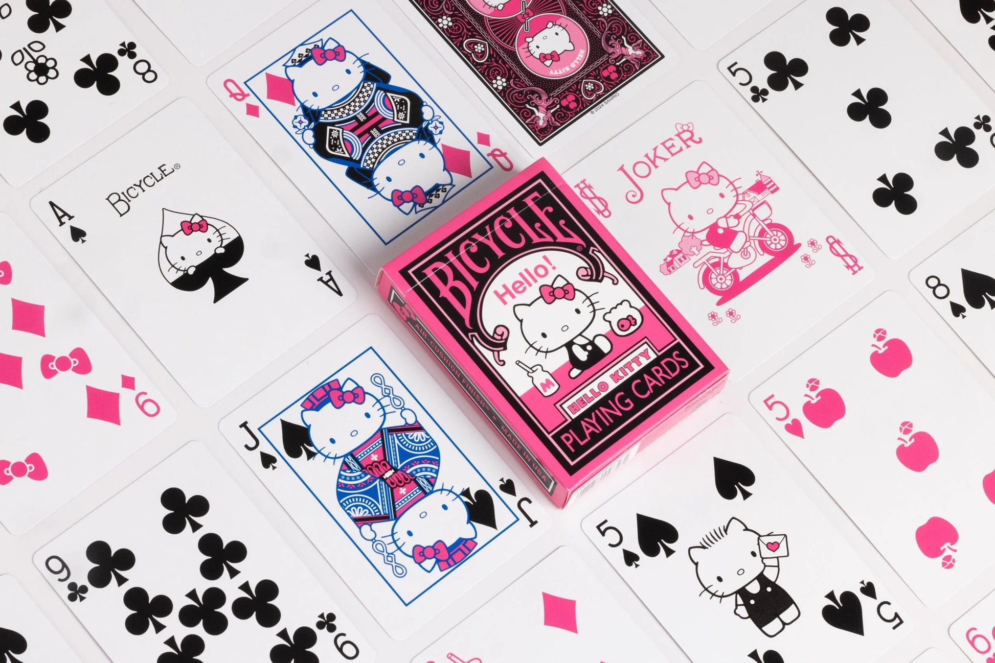 Bicycle Hello Kitty Black & Pink Playing Cards - Eclipse Games Puzzles Novelties