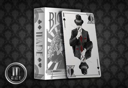 Bicycle Made Silver Playing Cards by Crooked Kings - Eclipse Games Puzzles Novelties