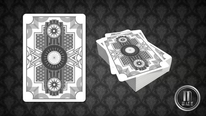 Bicycle Made Silver Playing Cards by Crooked Kings - Eclipse Games Puzzles Novelties