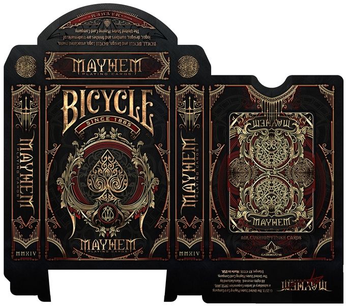 Bicycle Mayhem Red Playing Cards