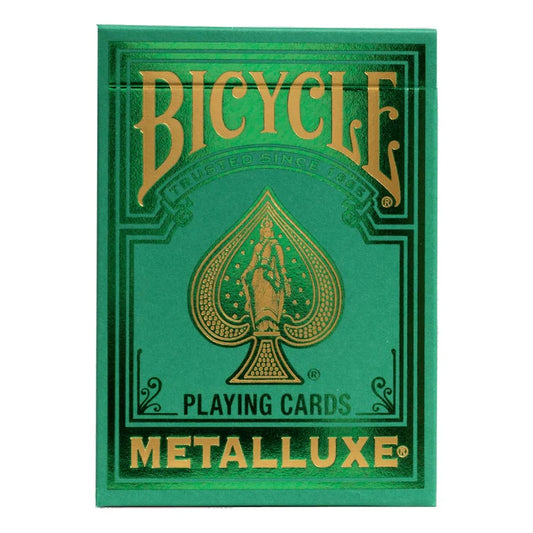 Bicycle MetalLuxe Green 2022 Playing Cards Eclipse Games Puzzles Novelties