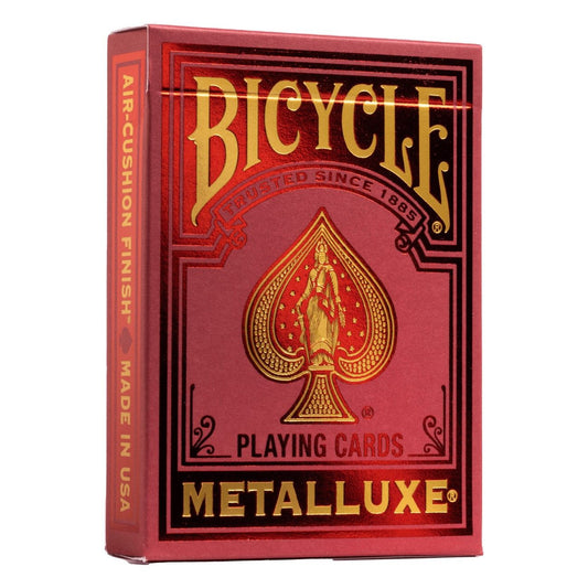 Bicycle MetalLuxe Red 2022 Playing Cards Eclipse Games Puzzles Novelties