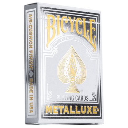 Bicycle Metalluxe Silver Playing Cards Eclipse Games Puzzles Novelties