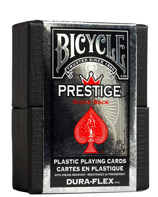 Bicycle Prestige Red Rider Back 100% Plastic Playing Cards - Eclipse Games Puzzles Novelties