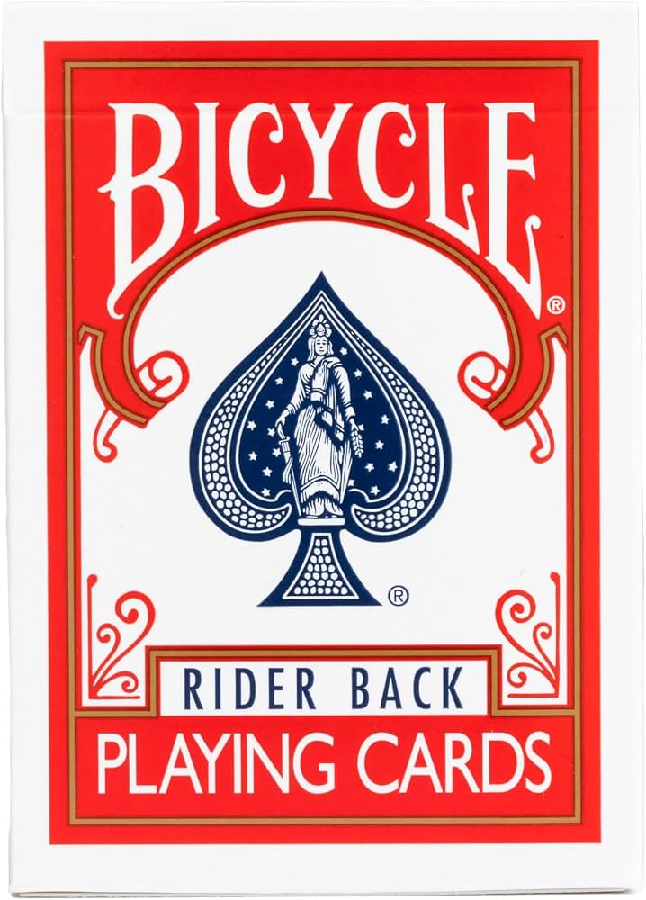 Bicycle Red Classic Rider Back BLUE Seal Playing Cards