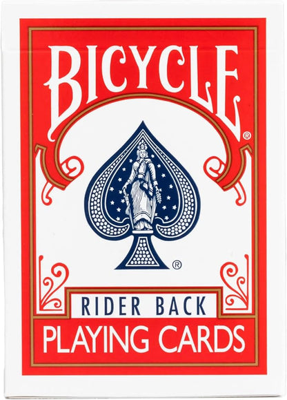 Bicycle Red Classic Rider Back BLUE Seal Playing Cards