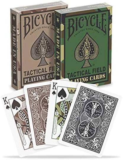 Bicycle Tactical Field Jungle Green/Desert Brown Playing Cards - Eclipse Games Pty Ltd