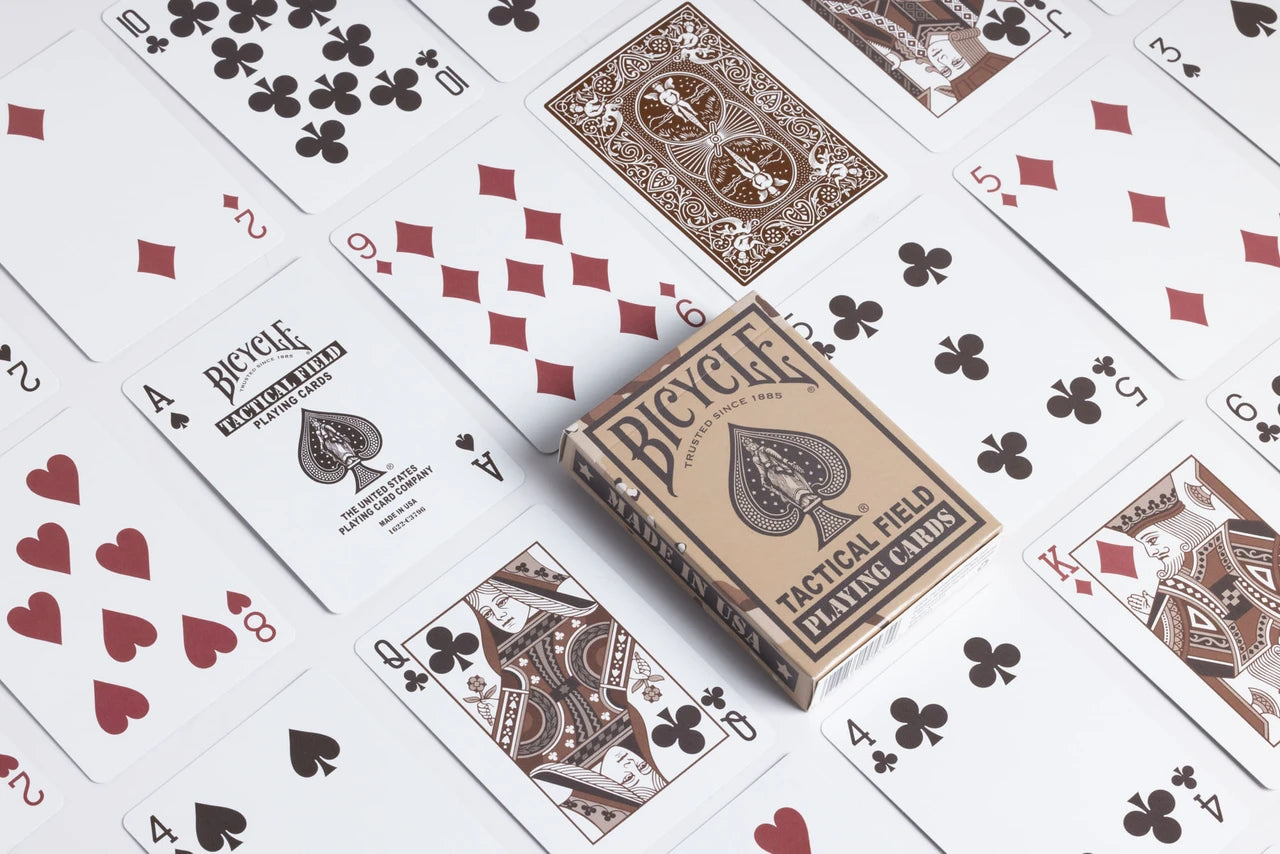 Bicycle Tactical Field Jungle Green/Desert Brown Playing Cards - Eclipse Games Pty Ltd