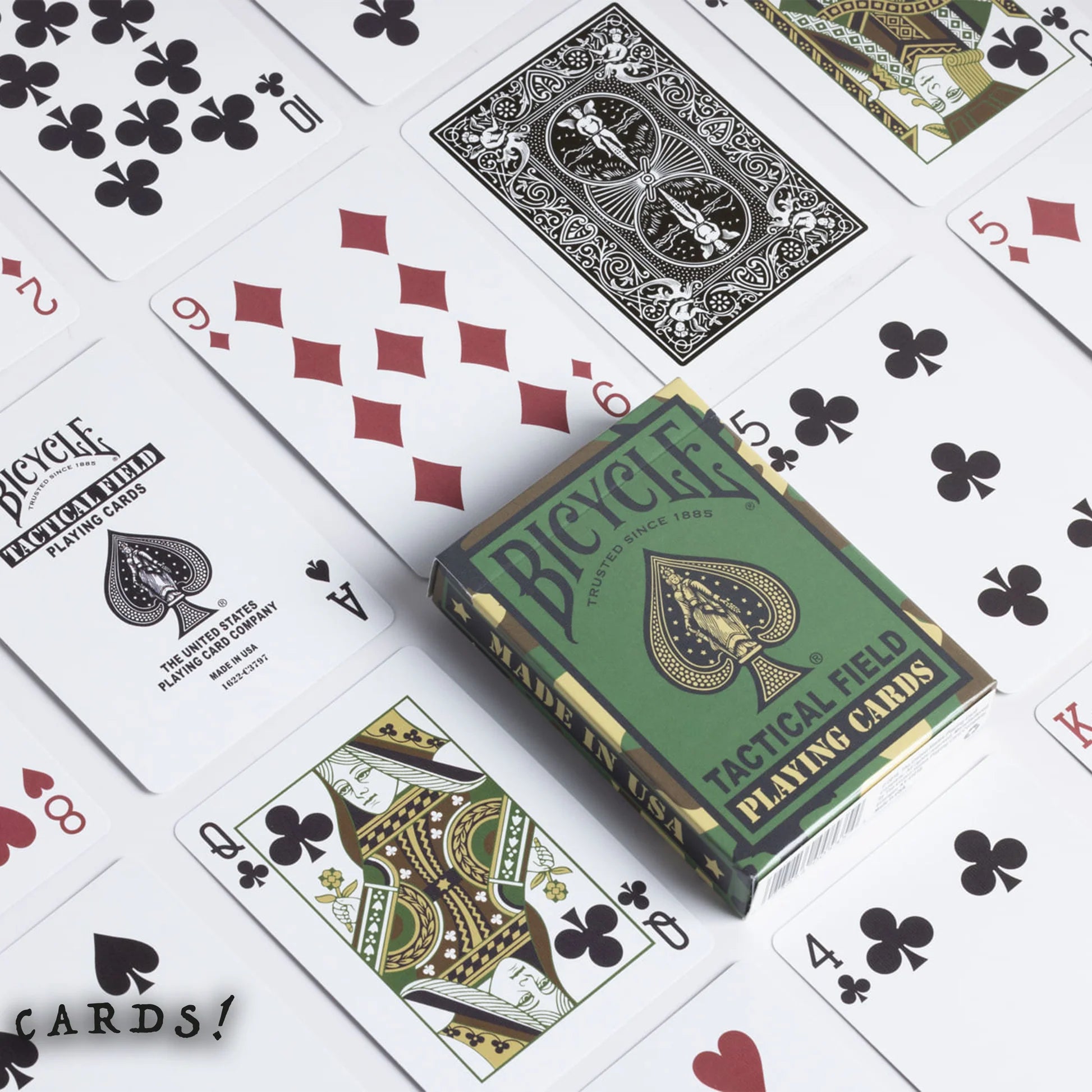 Bicycle Tactical Field Jungle Green/Desert Brown Playing Cards - Eclipse Games Pty Ltd