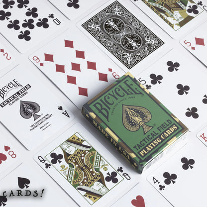 Bicycle Tactical Field Jungle Green/Desert Brown Playing Cards - Eclipse Games Pty Ltd