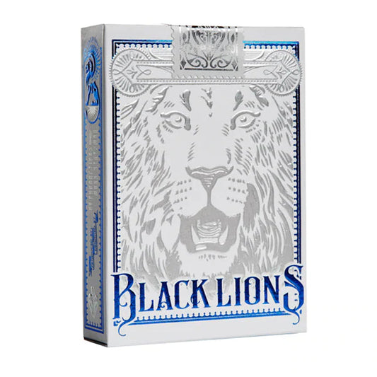 Black Lions Blue Playing Cards by David Blaine
