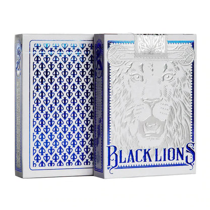 Black Lions Blue Playing Cards by David Blaine - Eclipse Games Puzzles Novelties