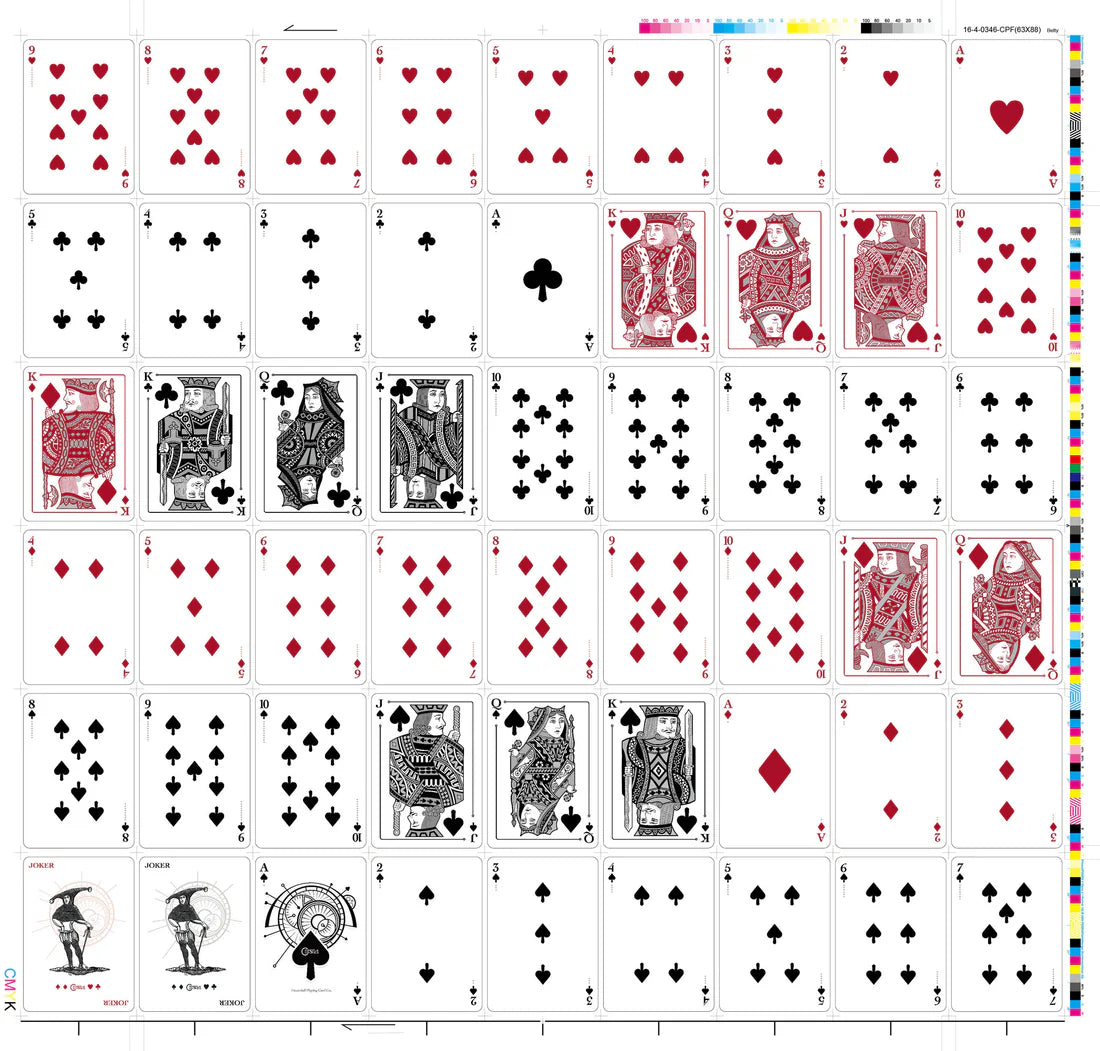 Celestial Red Edition Playing Cards by Encarded - EPCC - Eclipse Games Puzzles Novelties