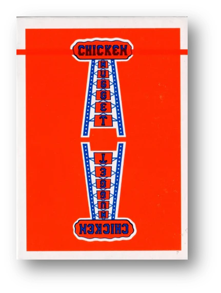 Chicken Nugget Red Playing Cards - Eclipse Games Puzzles Novelties