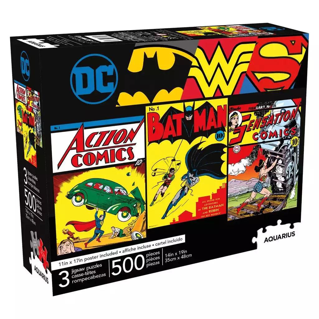 Aquarius DC Comics 3x500 Pieces Jigsaw Puzzle (Set of 3 Puzzle Pack)