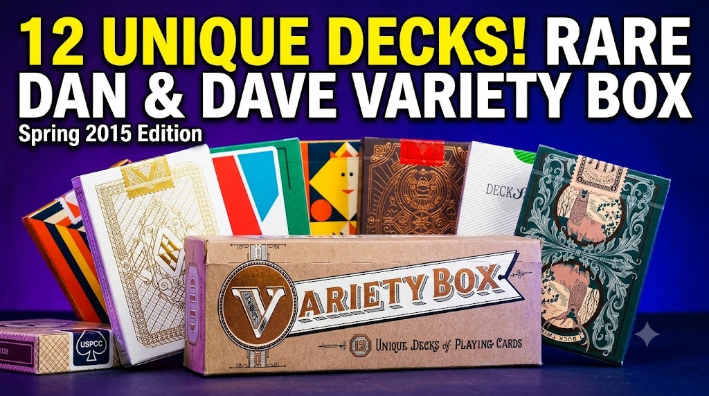 Dan & Dave Spring 2015 Variety Box - 12 Unique USPCC Decks  - Eclipse Games Puzzles Novelties
