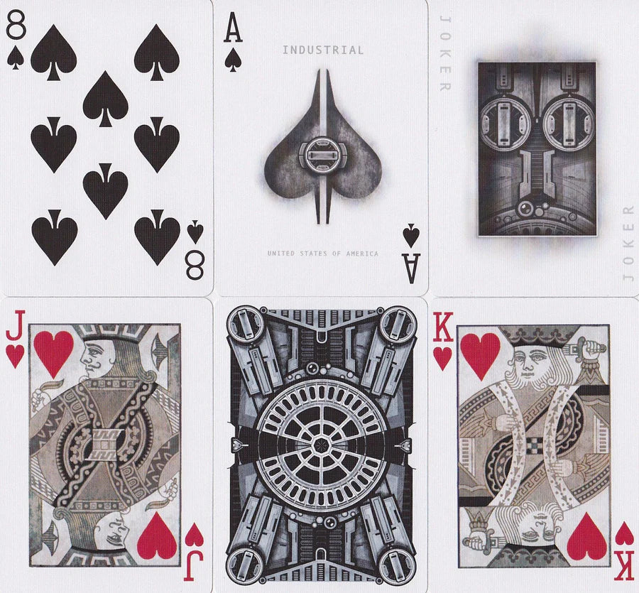 Deck One Industrial Edition Playing Cards - Eclipse Games Puzzles Novelties